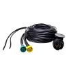 Kabelset 5M met stekker 13-polig en 2x connector 5-polig + 4M DC - 1