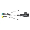 Kabelset 5M met stekker 13-polig en 2x connector 5-polig + 4M DC - 2