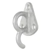 Touwhaak metaal met oog 70x45mm 5 stuks in blister - 3