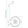 Neuswiel 48mm velg metaal en luchtband 260x85mm - 5