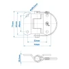 Klepscharnierhouder 8mm SPP ZW-03.40 - 2