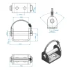 Klepscharnierhouder 12mm SPP UZ-02A V.1 - 2
