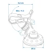 Universele GPS/GSM houder met zuignap - 5