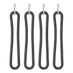 Spanrubber 200mm met S-haak 4 stuks in blister
