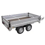 Drager aluminium uitschuifbaar 132-204cm voor aanhangerzeil