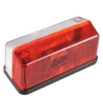 Breedtelicht rood/wit 91x41mm