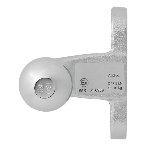 Trekhaakkogel zilver haaks