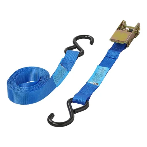 Spanband met ratel en 2 haken 5 meter
