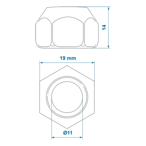 Wielmoer M12x1,5 conisch kegel set van 4 stuks