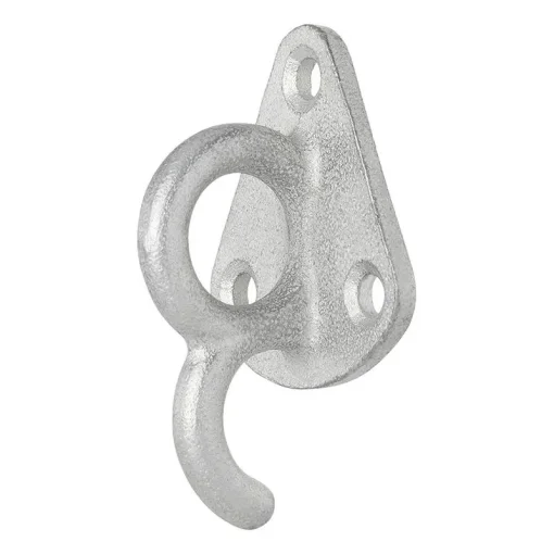 Touwhaak metaal met oog 70x45mm 5 stuks in blister