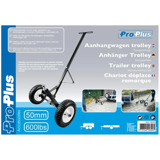Aanhangwagen trolley rangeerhulp