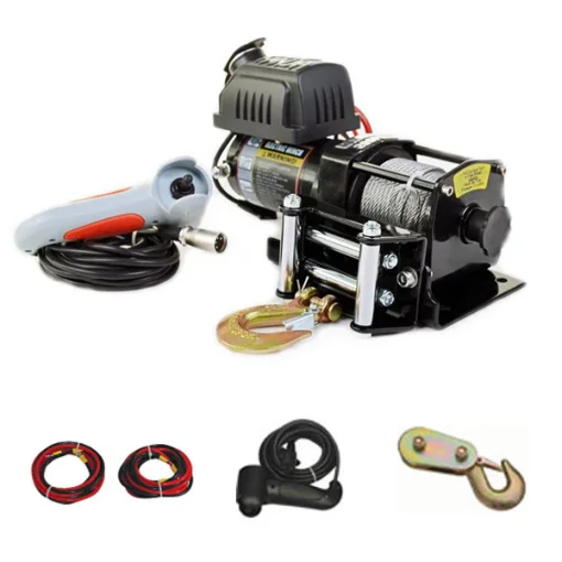 Ninja 2000 elektrische lier 907 kilo 12 volt met touw